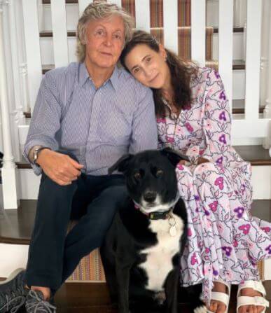Mary Patricia McCartney's ex-husband Paul McCartney with his current wife Nancy Shevell